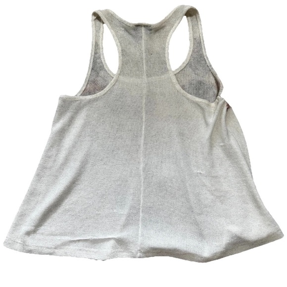 Wet Seal Vintage Y2K Mesh Rhinestone Floral White Camisole Tank Top Beachy Sz M - Picture 3 of 5